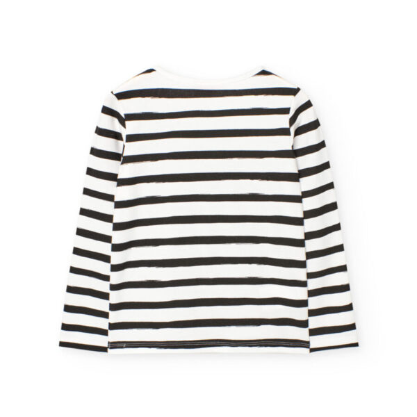 Camiseta punto listada de niña -BCI