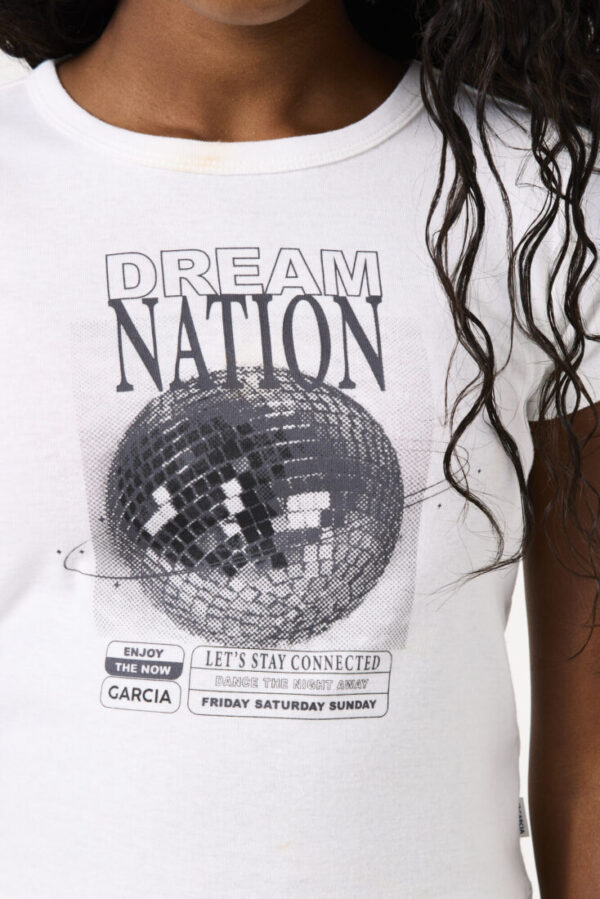 Camiseta blanco roto Garcia Jeans