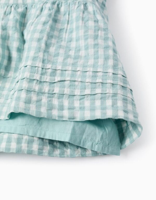 Vestido Vichy con Textura