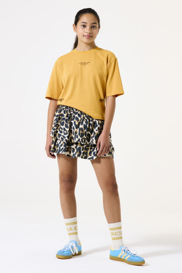 Falda con estampado leopardo