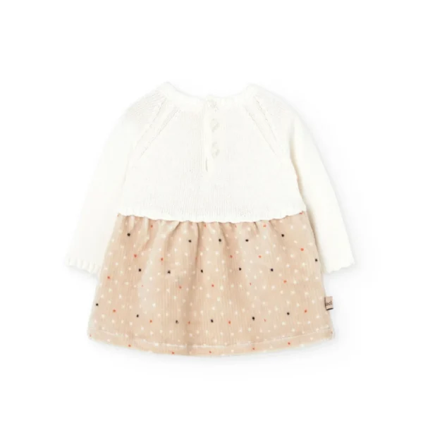 1220169691_b Vestido tricotosa combinado de bebé