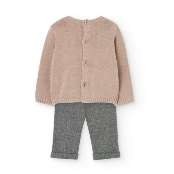 Conjunto punto de bebé niño