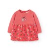 Vestido tricotosa combinado de niña
