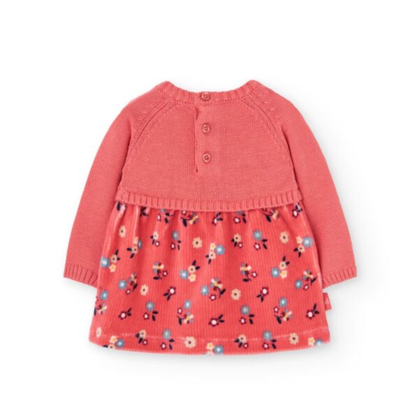 Vestido tricotosa combinado de niña