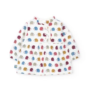 Vestido felpa flamé de bebé niña