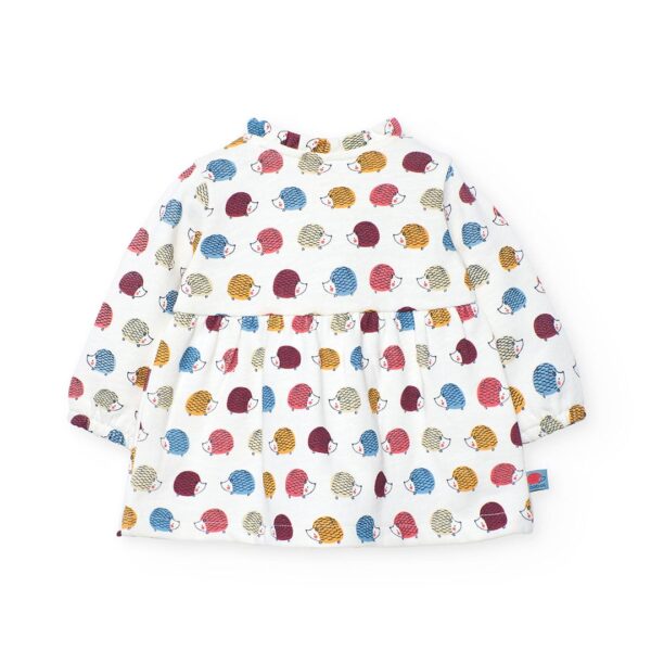 Vestido felpa flamé de bebé niña