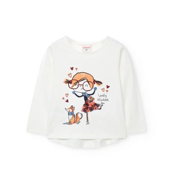 Camiseta punto de bebé niña