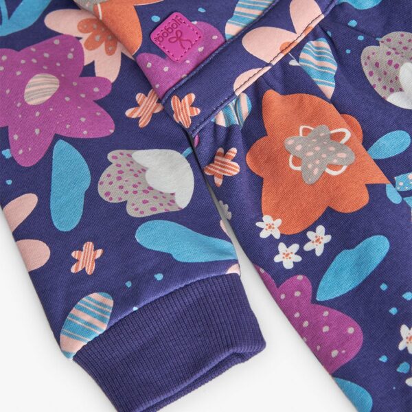 Vestido felpa flores de bebé niña