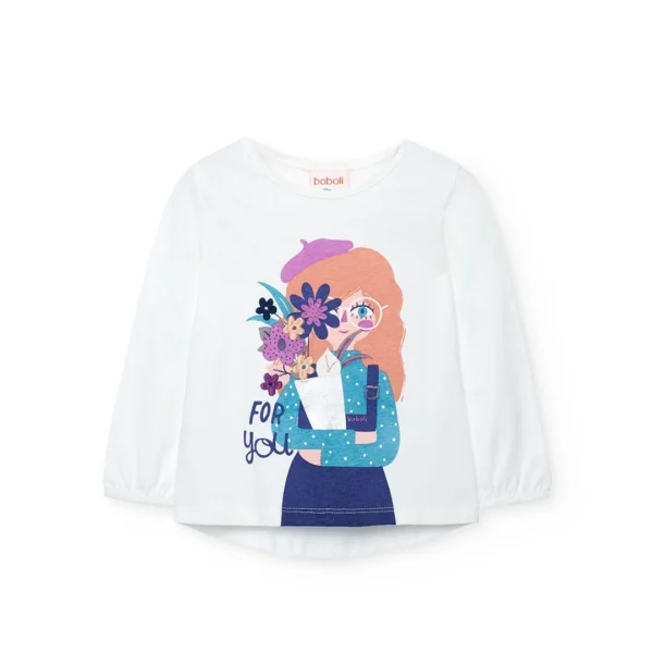 Camiseta punto de bebé niña