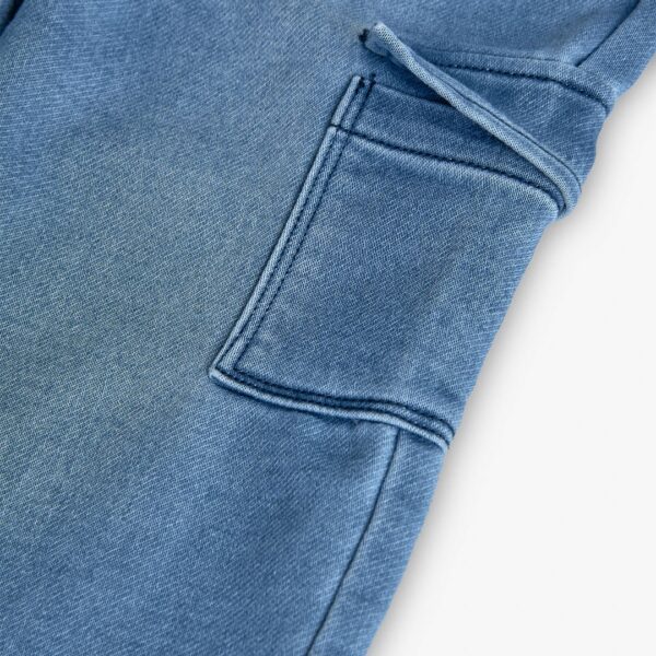 Pantalón denim punto de bebé niña