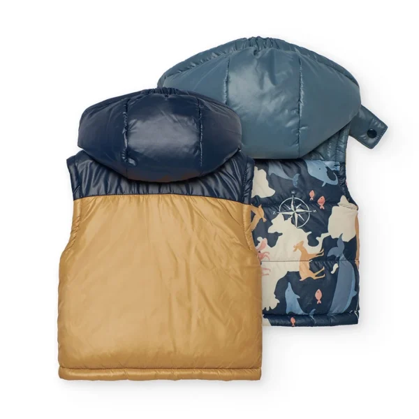 Chaleco reversible de bebé niño.