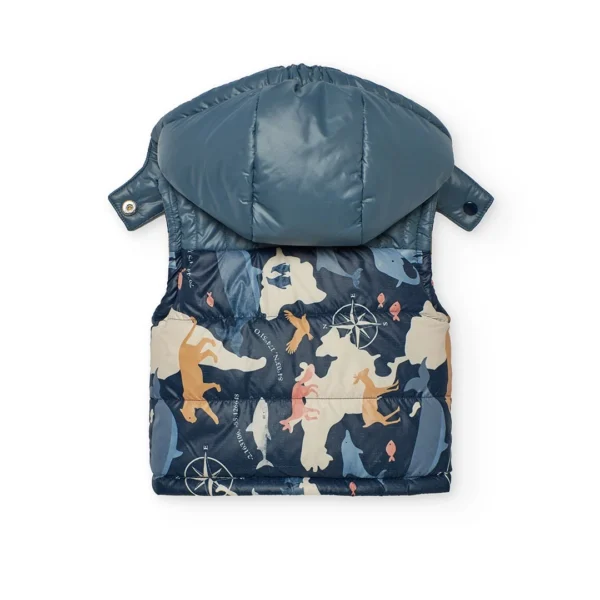 Chaleco reversible de bebé niño.