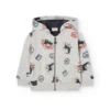 Chaqueta felpa estampada de bebé