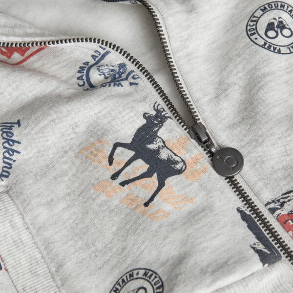 Chaqueta felpa estampada de bebé