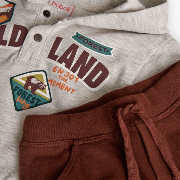 Conjunto felpa de bebé niño