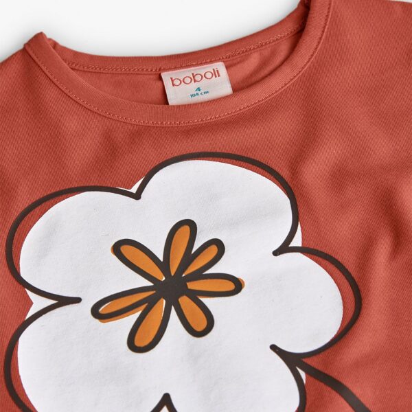 Camiseta punto elástico de niña