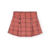 Falda punto cuadros de niña