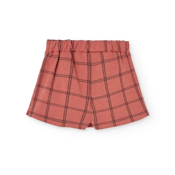 Falda punto cuadros de niña