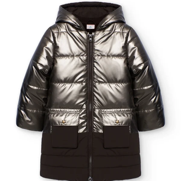 Parka tejido técnico de niña.