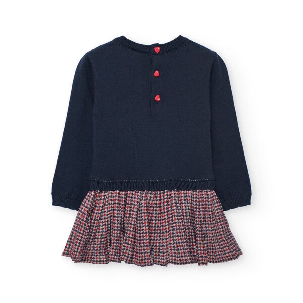 Vestido tricotosa combinado de bebé