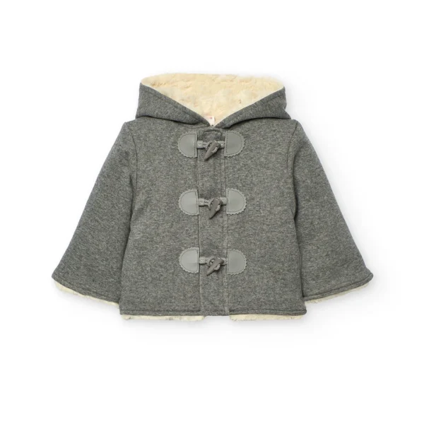 Chaqueta punto franela de bebé