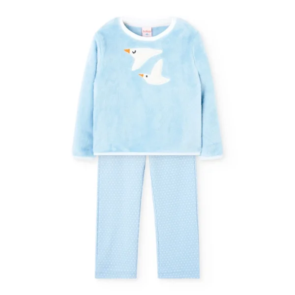 Pijama pelo combinado de niña