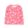 Pijama terciopelo estampado de niña