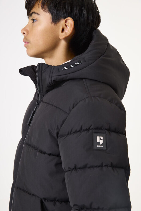 Parka acolchada negra