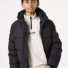 Parka acolchada negra