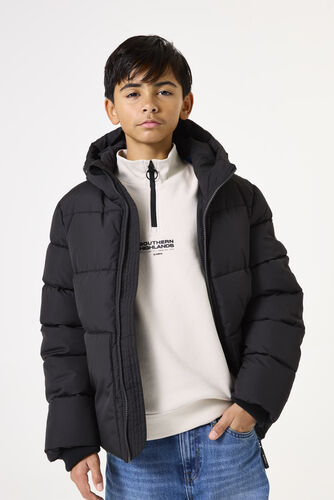 Parka acolchada negra