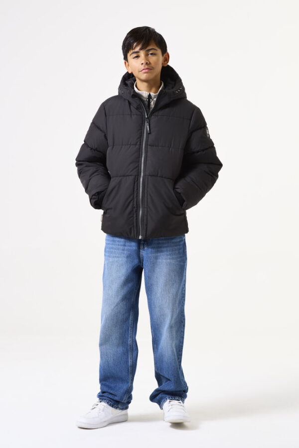 Parka acolchada negra