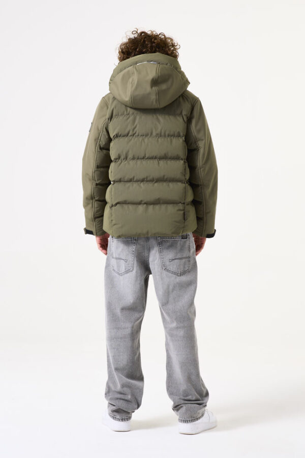 Parka acolchada softshell verde