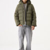 Parka acolchada softshell verde