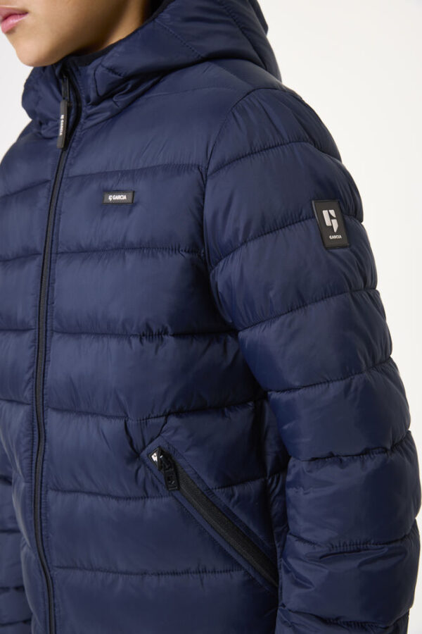 Chaqueta acolchada azul oscuro