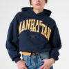 Sudadera con capucha azul oscuro