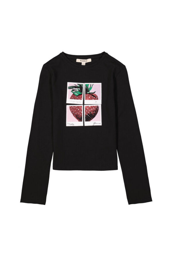 Camiseta Manga larga negra