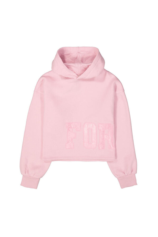 Sudadera con capucha rosa