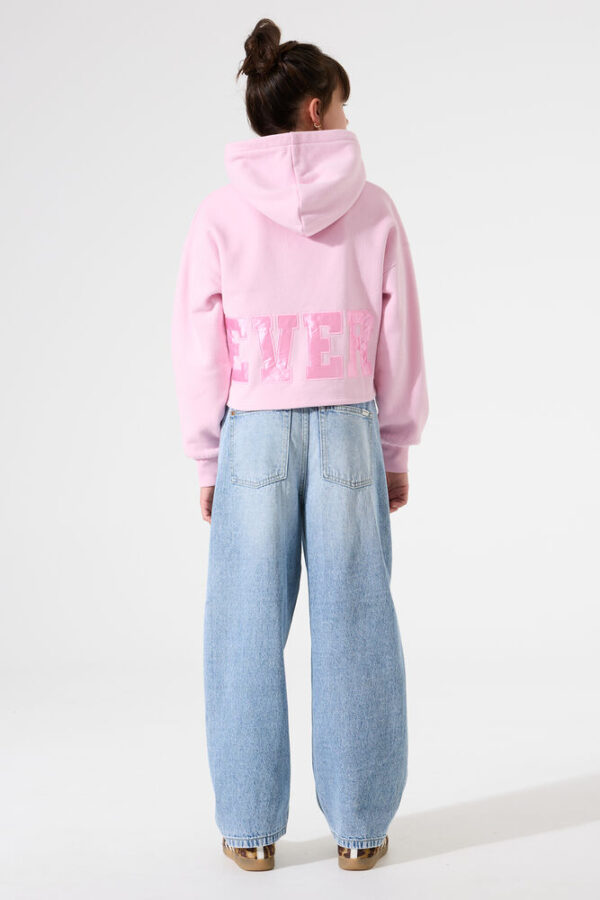 Sudadera con capucha rosa