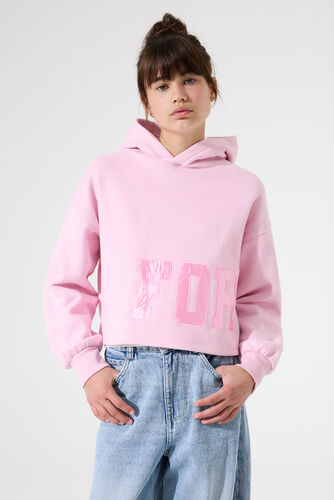 Sudadera con capucha rosa