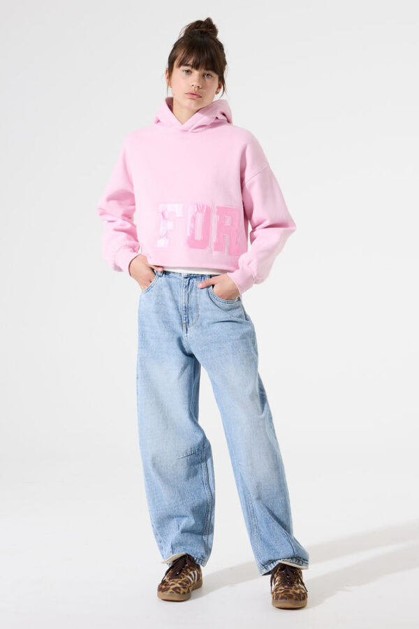Sudadera con capucha rosa