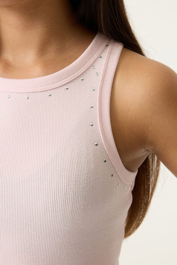 Camiseta de tirantes rosa