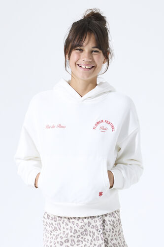 Sudadera color blanco roto