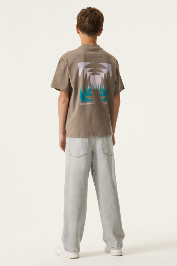 Camiseta con estampado delantero y trasero