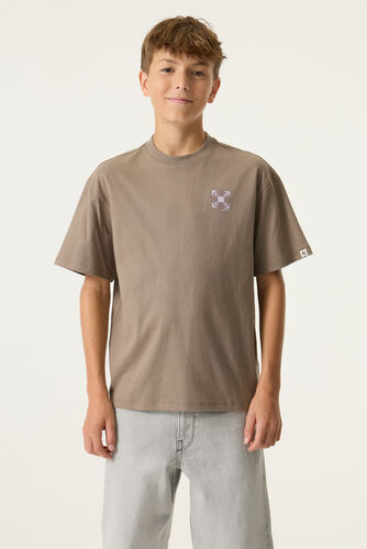 Camiseta con estampado delantero y trasero