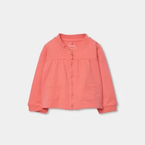 Chaqueta felpa de bebé niña