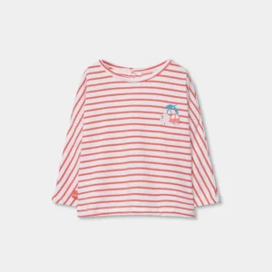 Camiseta punto listado de bebé