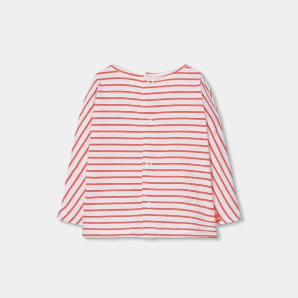 Camiseta punto listado de bebé