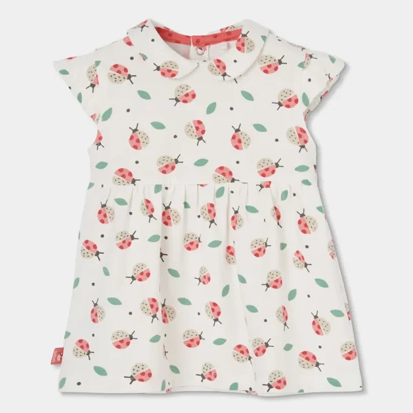 Vestido punto estampado de bebé