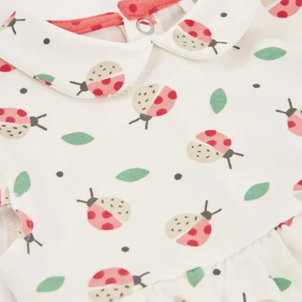 Vestido punto estampado de bebé