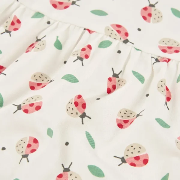 Vestido punto estampado de bebé